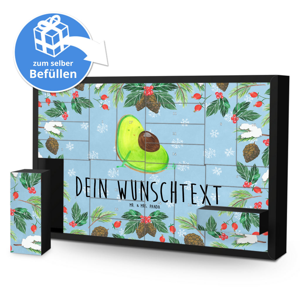 Personalisierter Befüllbarer Adventskalender Avocado Schwangerschaft Befüllbarer Adventskalender, Adventskalender zum selbst befüllen, Avocado, Veggie, Vegan, Gesund, schwanger, Schwangerschaft, Babyparty, Babyshower