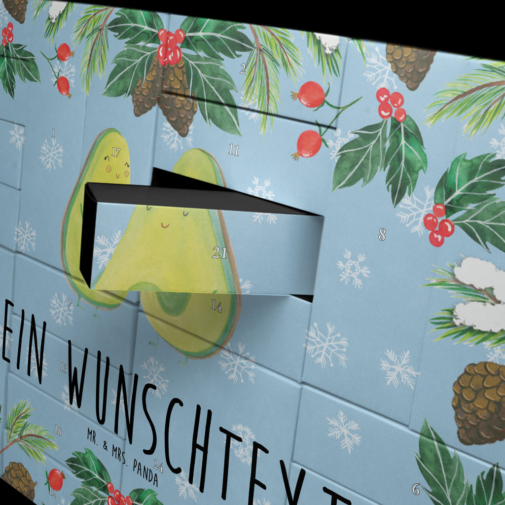 Personalisierter Befüllbarer Adventskalender Avocado Pärchen Befüllbarer Adventskalender, Adventskalender zum selbst befüllen, Avocado, Veggie, Vegan, Gesund, Avocuddle, Liebe, Schwangerschaft, Familie, Babyshower, Babyparty, Hochzeit, Kinder, Avocados, Geburt