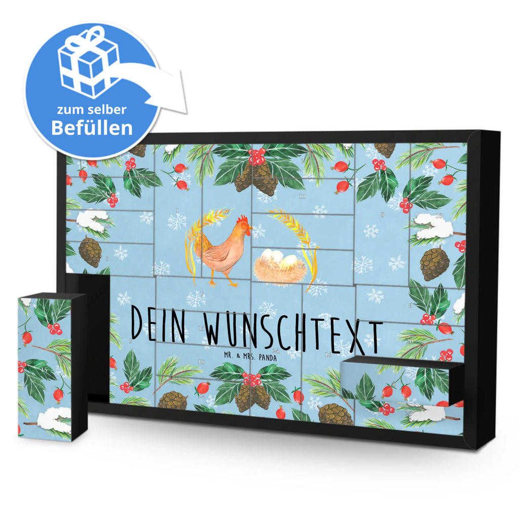 Personalisierter Befüllbarer Adventskalender Huhn Stolz Befüllbarer Adventskalender, Adventskalender zum selbst befüllen, Bauernhof, Hoftiere, Landwirt, Landwirtin, Hahn, Henne, Hühner, Eier, Hof, Landleben, Motivation, Geburt, Magie, Spruch, Schwangerschaft