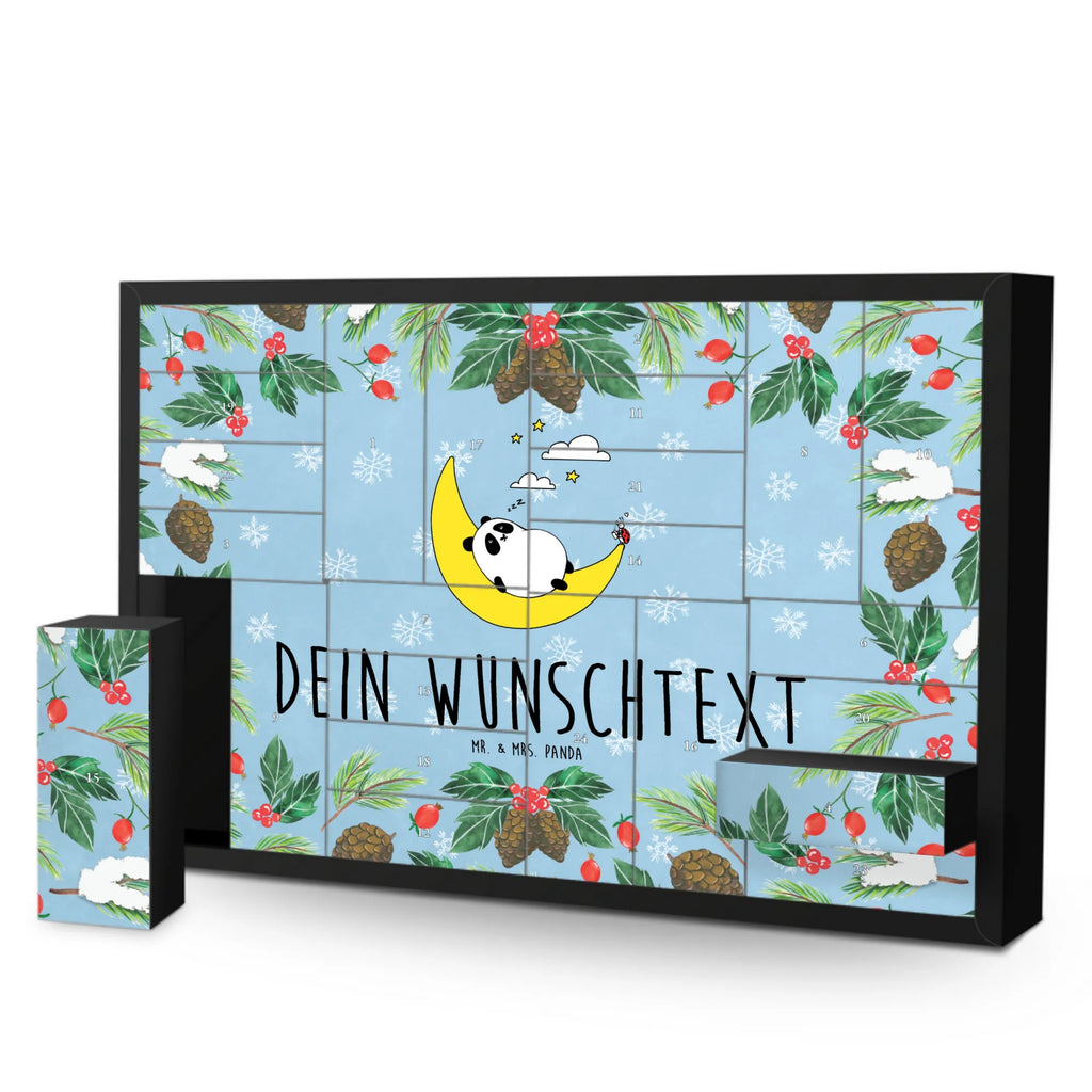 Personalisierter Befüllbarer Adventskalender Panda Easy Befüllbarer Adventskalender, Adventskalender zum selbst befüllen