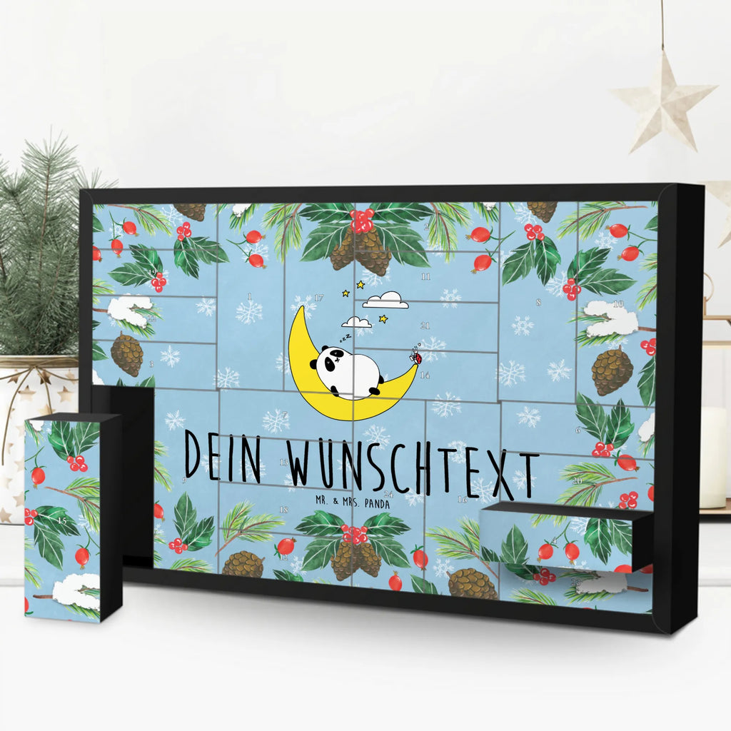 Personalisierter Befüllbarer Adventskalender Panda Easy Befüllbarer Adventskalender, Adventskalender zum selbst befüllen