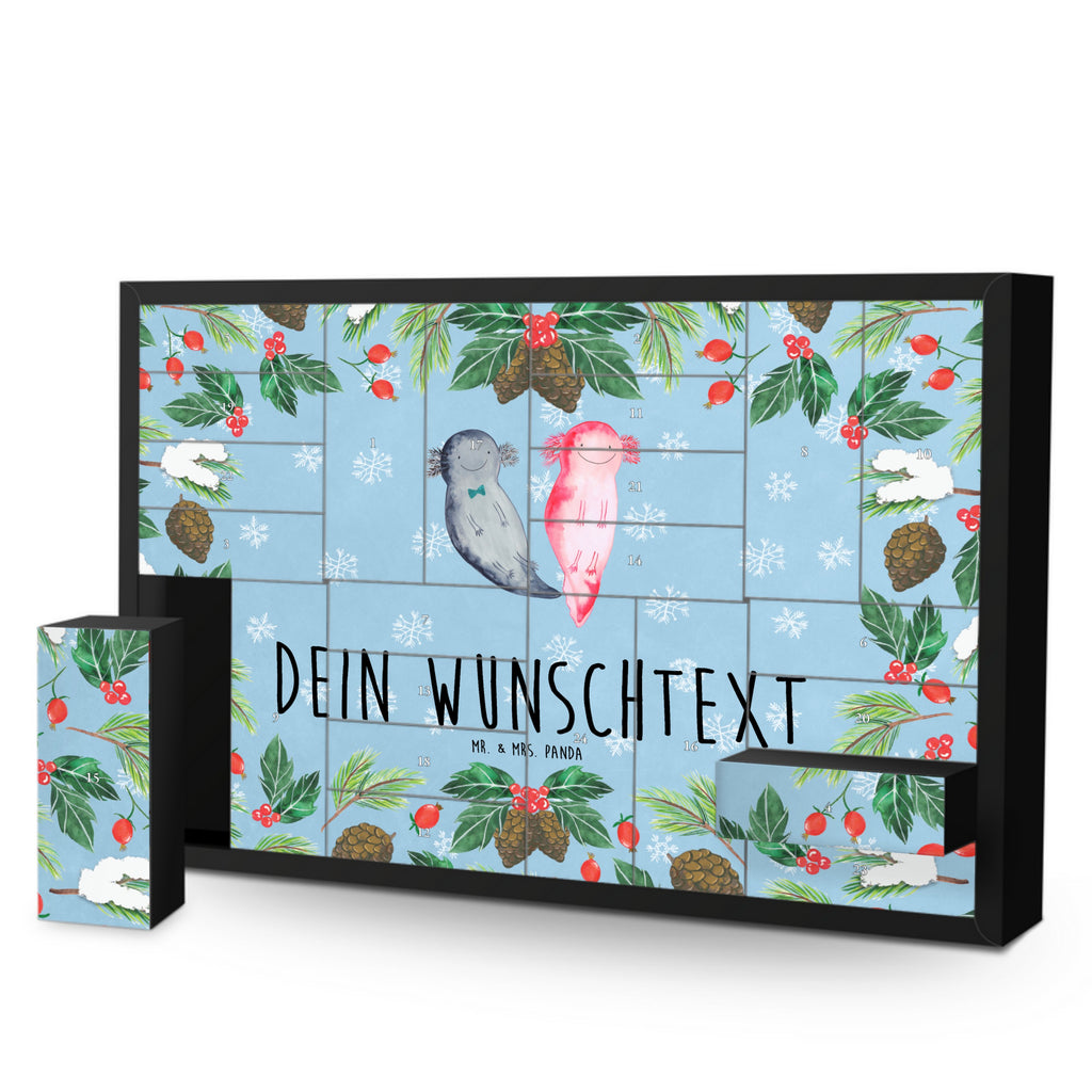 Personalisierter Befüllbarer Adventskalender Axolotl Freundin Befüllbarer Adventskalender, Adventskalender zum selbst befüllen, Axolotl, Molch, Axolot, Schwanzlurch, Lurch, Lurche, Liebe, große Liebe, Liebesbeweis, Freund, Verlobter, Ehemann, Jahrestag, Valentinstag