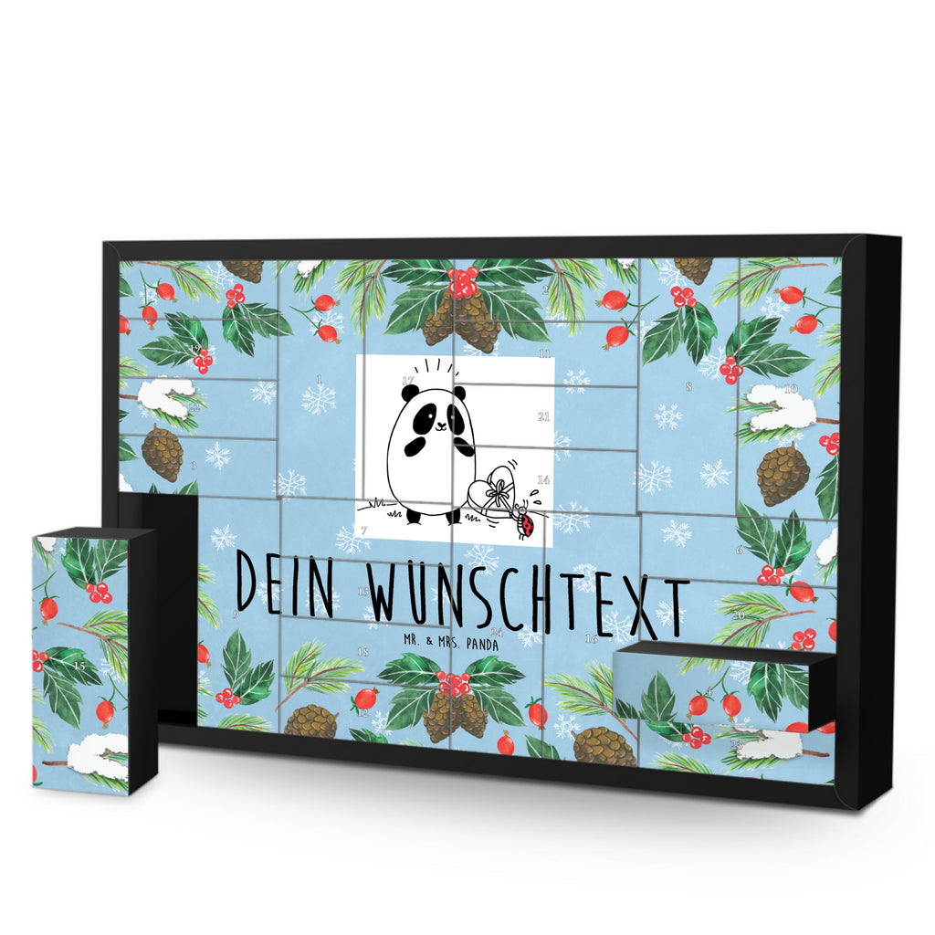 Personalisierter Befüllbarer Adventskalender Panda Dankeschön Befüllbarer Adventskalender, Adventskalender zum selbst befüllen