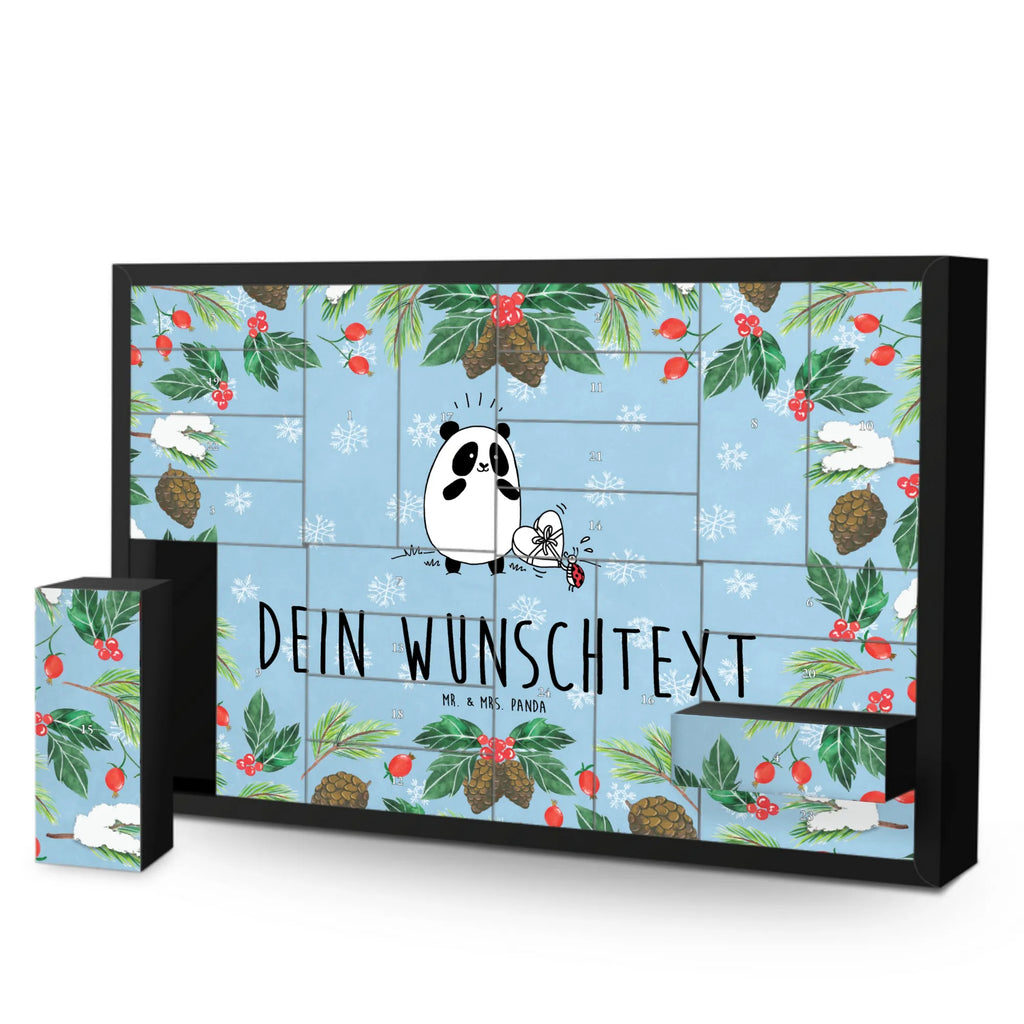 Personalisierter Befüllbarer Adventskalender Panda Dankeschön Befüllbarer Adventskalender, Adventskalender zum selbst befüllen