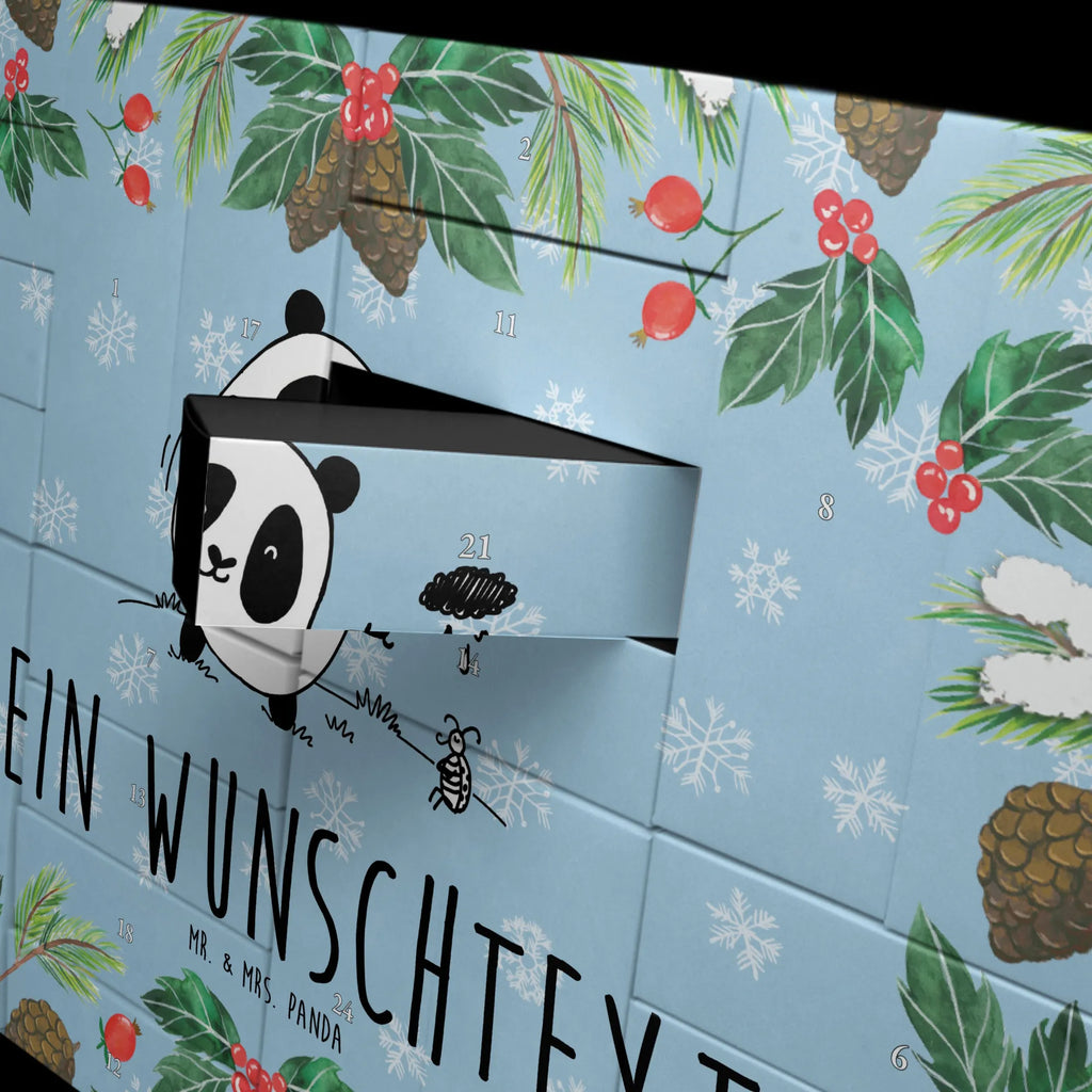 Personalisierter Befüllbarer Adventskalender Panda Zusammenhalt Befüllbarer Adventskalender, Adventskalender zum selbst befüllen