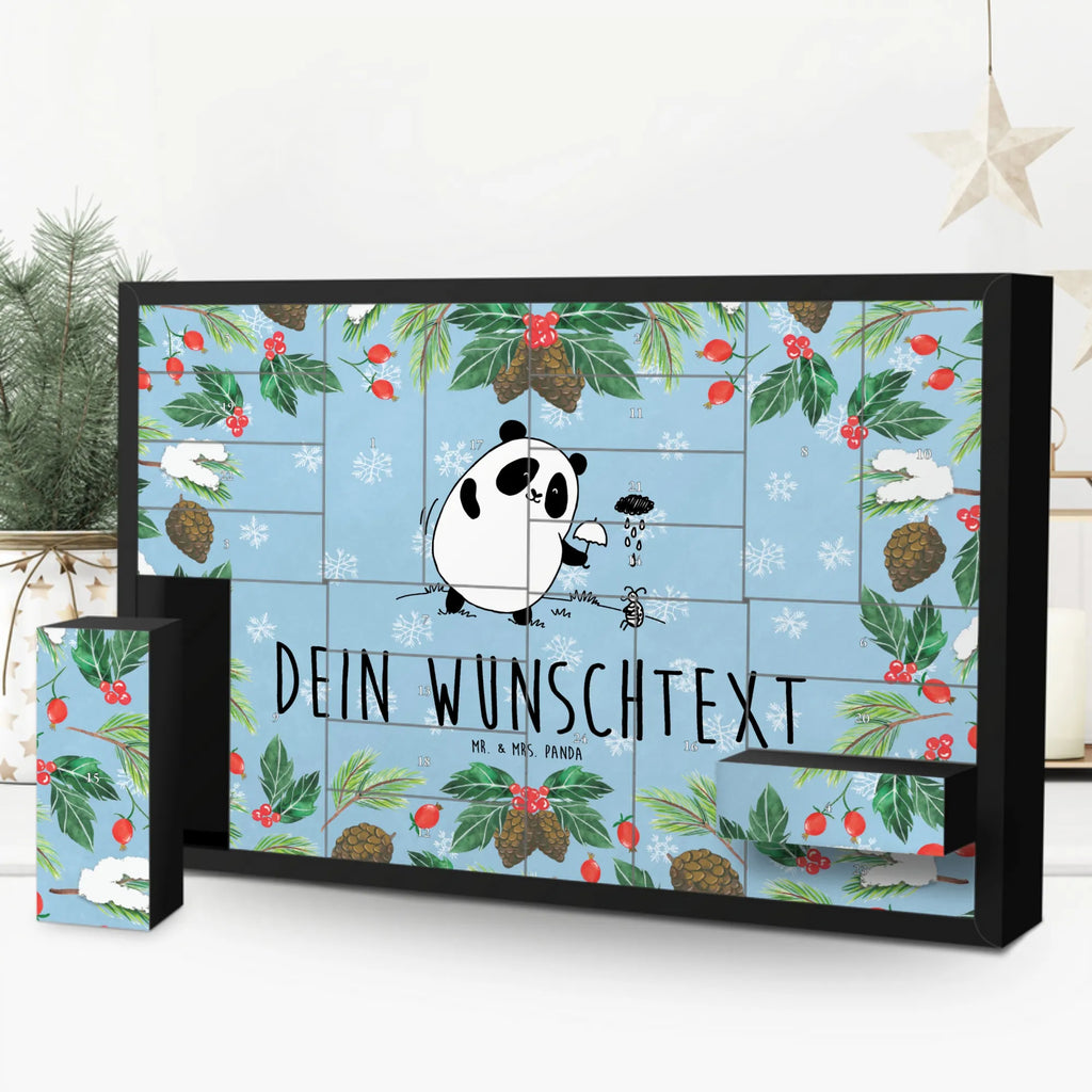 Personalisierter Befüllbarer Adventskalender Panda Zusammenhalt Befüllbarer Adventskalender, Adventskalender zum selbst befüllen