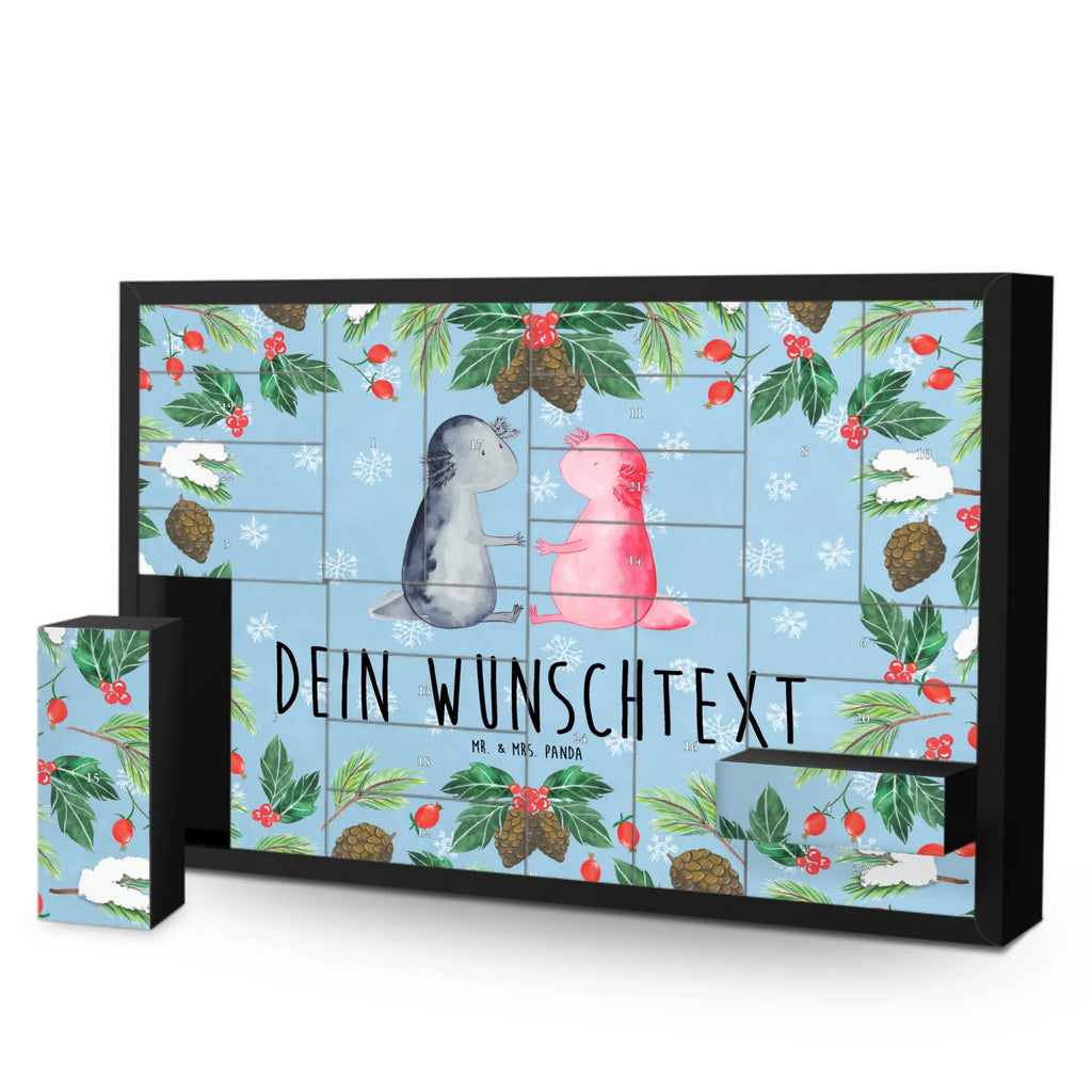 Personalisierter Befüllbarer Adventskalender Axolotl Liebe Befüllbarer Adventskalender, Adventskalender zum selbst befüllen, Axolotl, Molch, Axolot, Schwanzlurch, Lurch, Lurche, Liebe, große Liebe, Liebesbeweis, Freund, Verlobter, Ehemann, Jahrestag, Valentinstag