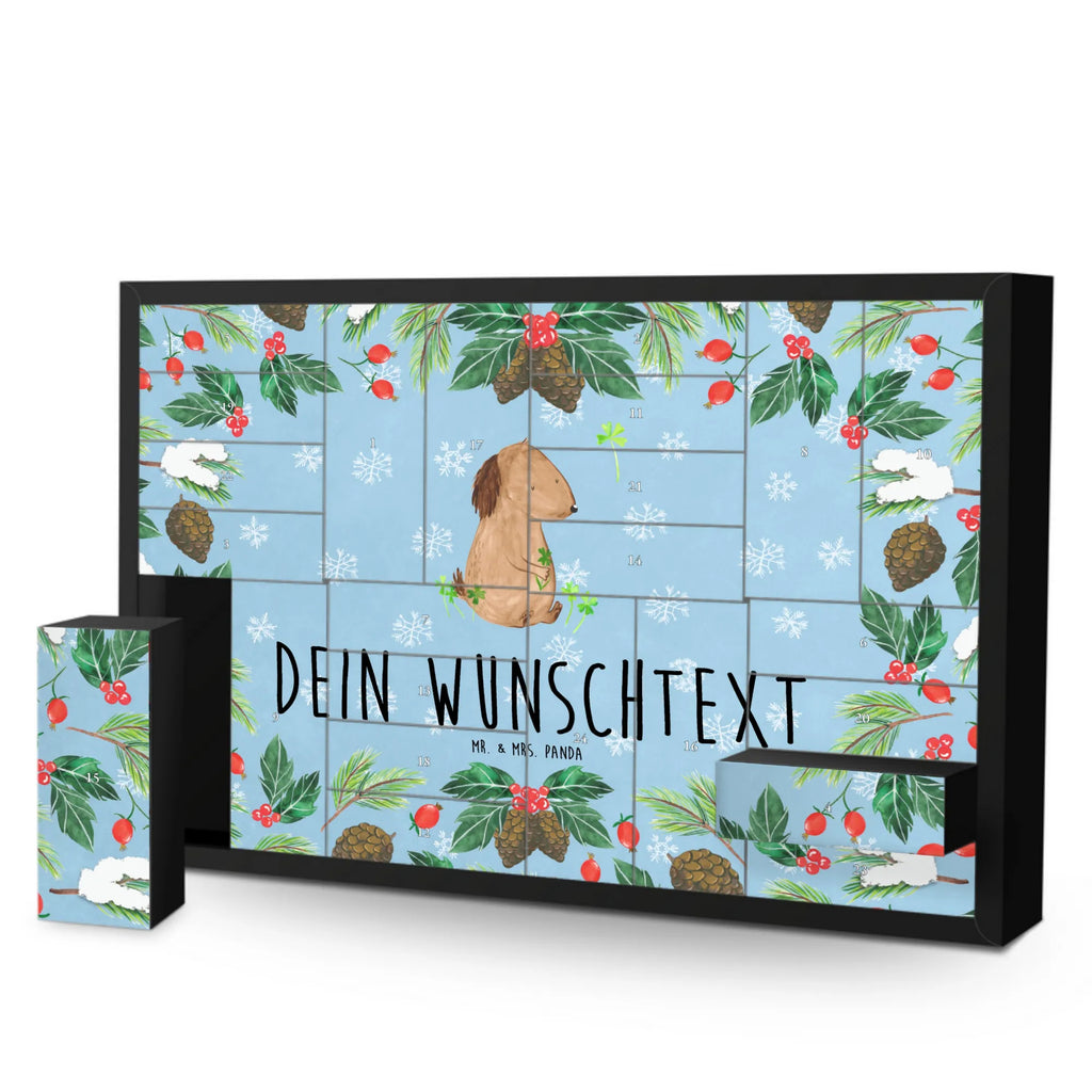 Personalisierter Befüllbarer Adventskalender Hund Kleeblatt Befüllbarer Adventskalender, Adventskalender zum selbst befüllen, Hund, Hundemotiv, Haustier, Hunderasse, Tierliebhaber, Hundebesitzer, Sprüche, Kleeblatt, Glück, Tagträume, Motivation, Neuanfang, Geschenk, Glücksbringer, Selbstliebe, Achtsamkeit