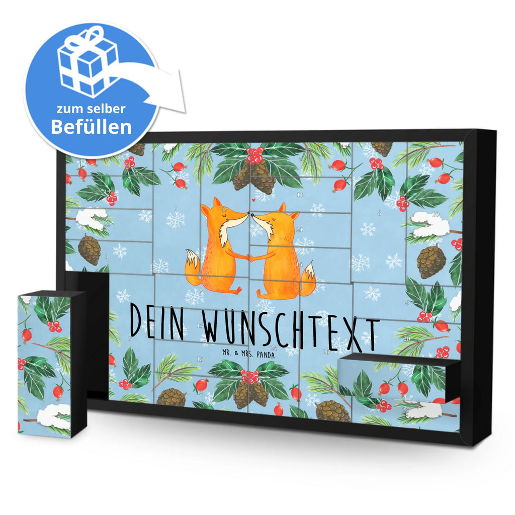 Personalisierter Befüllbarer Adventskalender Füchse Liebe Befüllbarer Adventskalender, Adventskalender zum selbst befüllen, Fuchs, Füchse, Fox, Liebe, Liebespaar, Paar, Partner, Freundin, Freund, Ehe, Verlobte, Ehemann, Ehefrau, Liebesbeweis