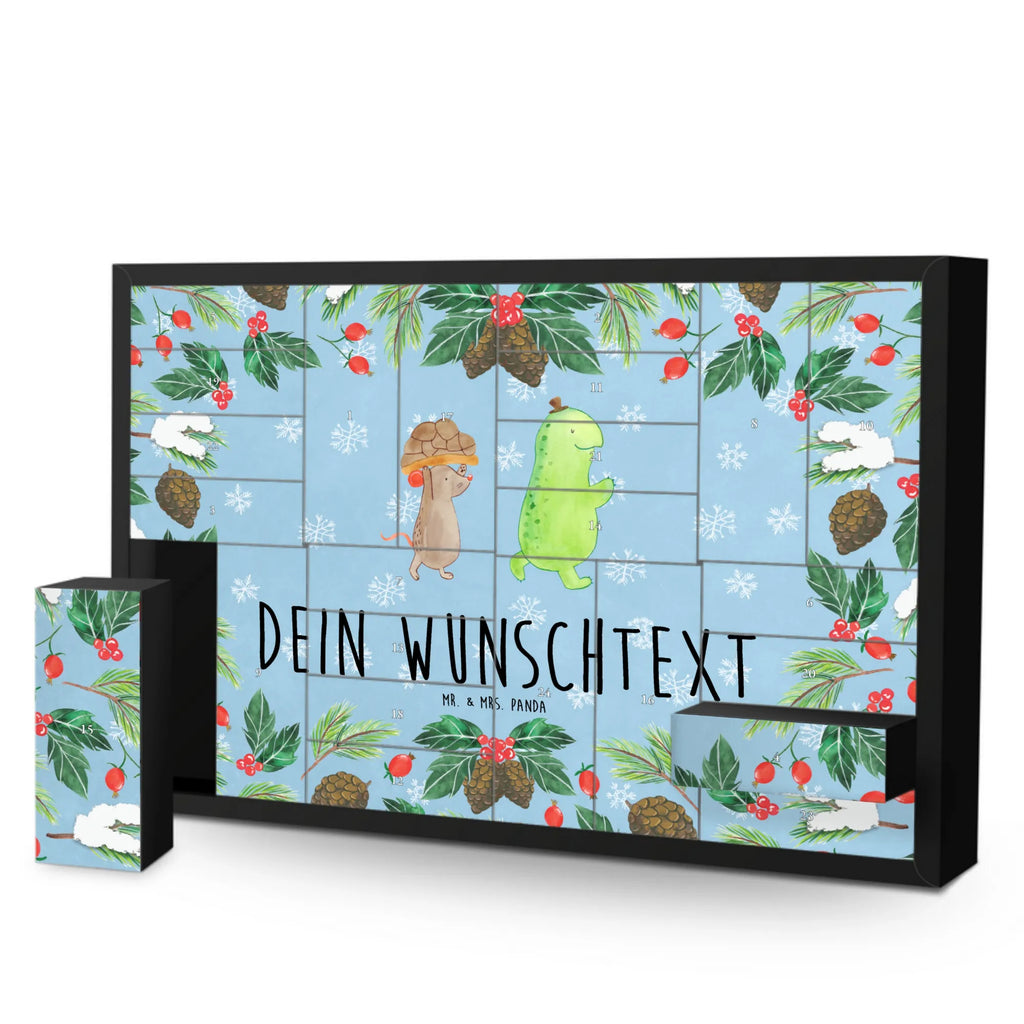 Personalisierter Befüllbarer Adventskalender Schildkröte Maus Befüllbarer Adventskalender, Adventskalender zum selbst befüllen, Schildkröte, Maus, Freunde, Freundinnen, beste Freunde, beste Freundinnen