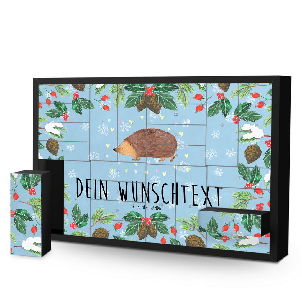 Personalisierter Befüllbarer Adventskalender Igel Herzen Befüllbarer Adventskalender, Adventskalender zum selbst befüllen, Tiermotive, Gute Laune, lustige Sprüche, Tiere, Liebe, Herz, Herzen, Igel, Vertrauen, Kuss, Leben