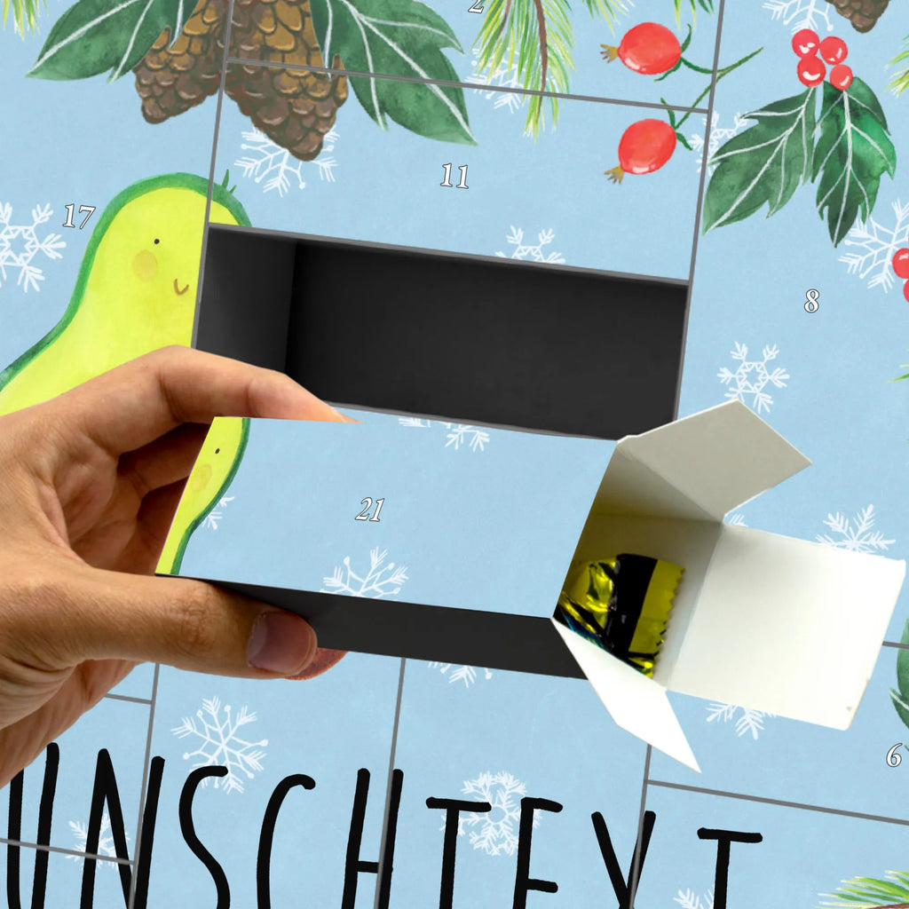 Personalisierter Befüllbarer Adventskalender Avocado Kern rollt Befüllbarer Adventskalender, Adventskalender zum selbst befüllen, Avocado, Veggie, Vegan, Gesund, Avocados, Schwanger, Geburt, Geburtstag, Säugling, Kind, erstes Kind, zur Geburt, Schwangerschaft, Babyparty, Baby, große Liebe, Liebe, Love