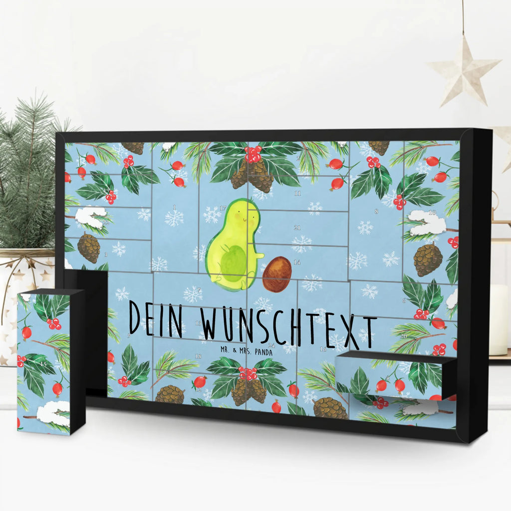 Personalisierter Befüllbarer Adventskalender Avocado Kern rollt Befüllbarer Adventskalender, Adventskalender zum selbst befüllen, Avocado, Veggie, Vegan, Gesund, Avocados, Schwanger, Geburt, Geburtstag, Säugling, Kind, erstes Kind, zur Geburt, Schwangerschaft, Babyparty, Baby, große Liebe, Liebe, Love