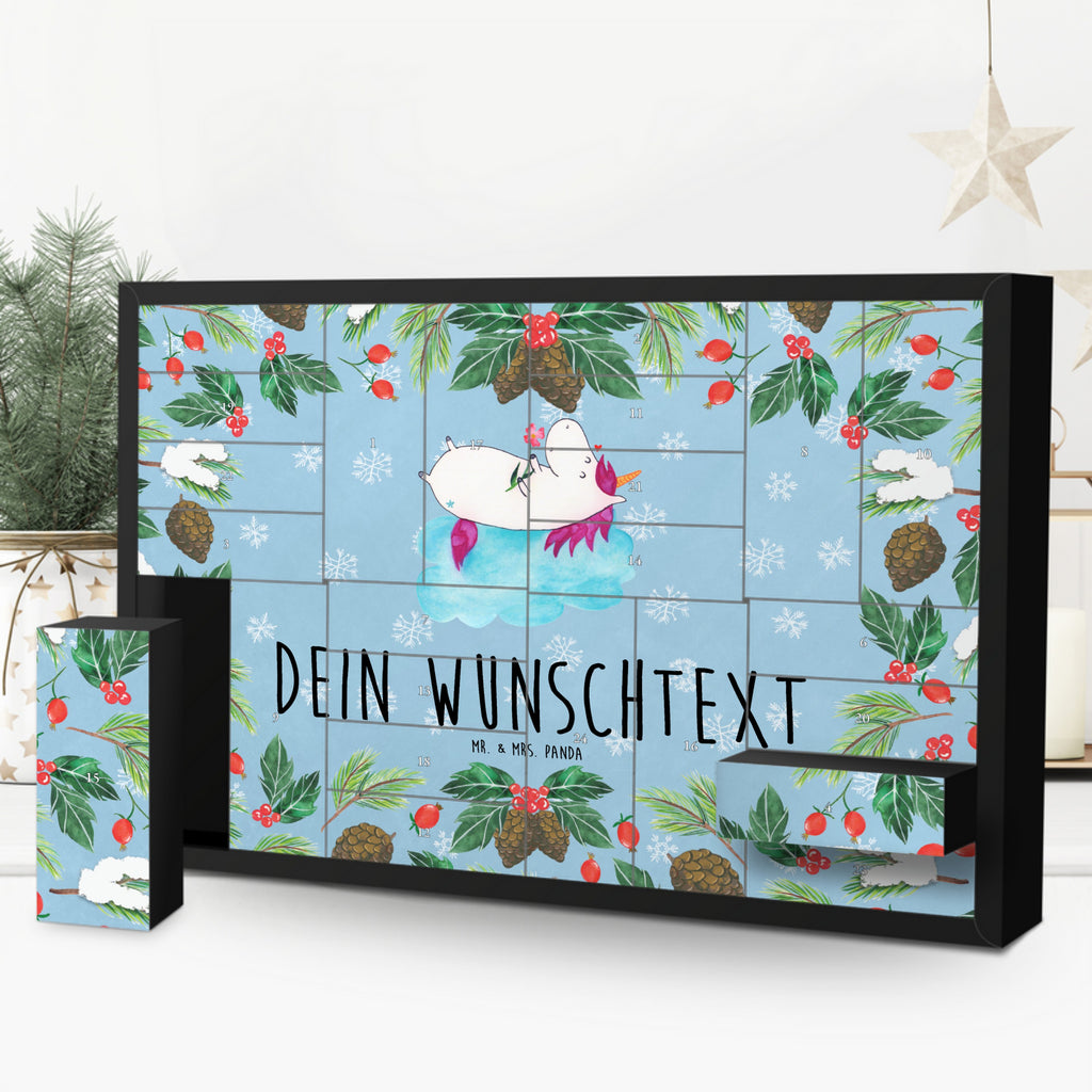 Personalisierter Befüllbarer Adventskalender Einhorn Verliebt Befüllbarer Adventskalender, Adventskalender zum selbst befüllen, Einhorn, Einhörner, Einhorn Deko, Pegasus, Unicorn, verliebt, Liebe, Liebesbeweis, Freundin, Wolke