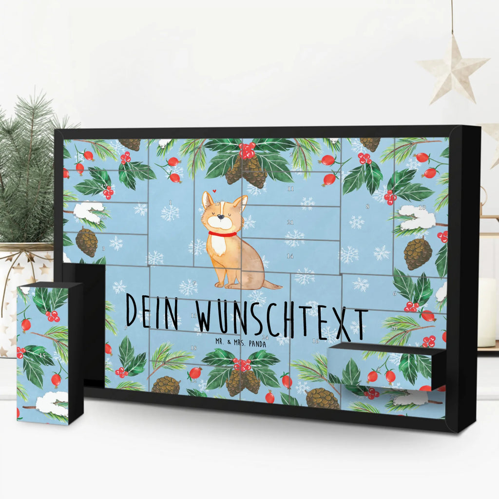 Personalisierter Befüllbarer Adventskalender Hund Glück Befüllbarer Adventskalender, Adventskalender zum selbst befüllen, Hund, Hundemotiv, Haustier, Hunderasse, Tierliebhaber, Hundebesitzer, Sprüche, Corgie, Hundeliebe, Spruch, Hundemama, Liebe