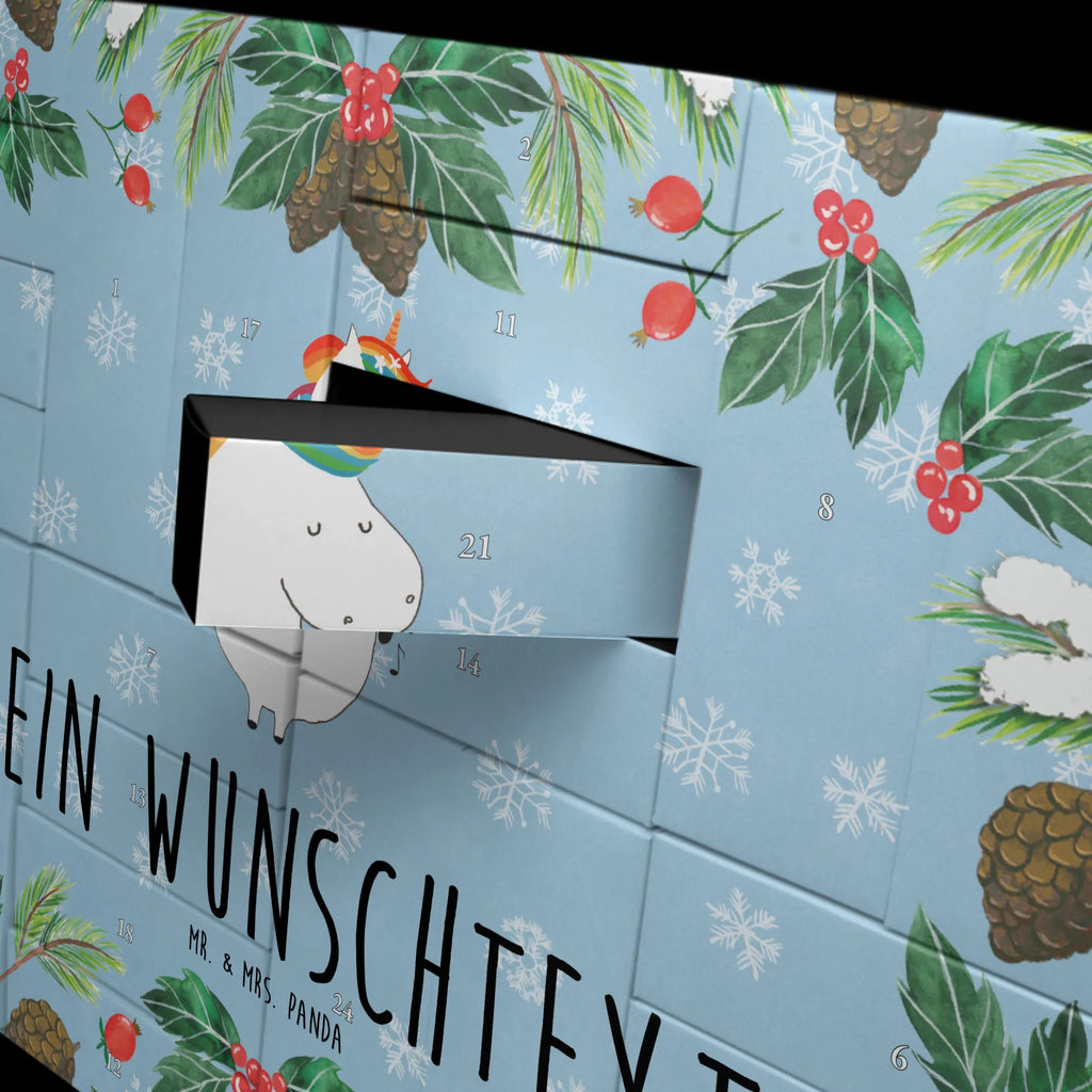 Personalisierter Befüllbarer Adventskalender Einhorn Sänger Befüllbarer Adventskalender, Adventskalender zum selbst befüllen, Einhorn, Einhörner, Einhorn Deko, Pegasus, Unicorn, Glitzer, Konfetti, Party, Geburtstag, Feier, Fest, Disco, Sängerin, Sänger, Freundin