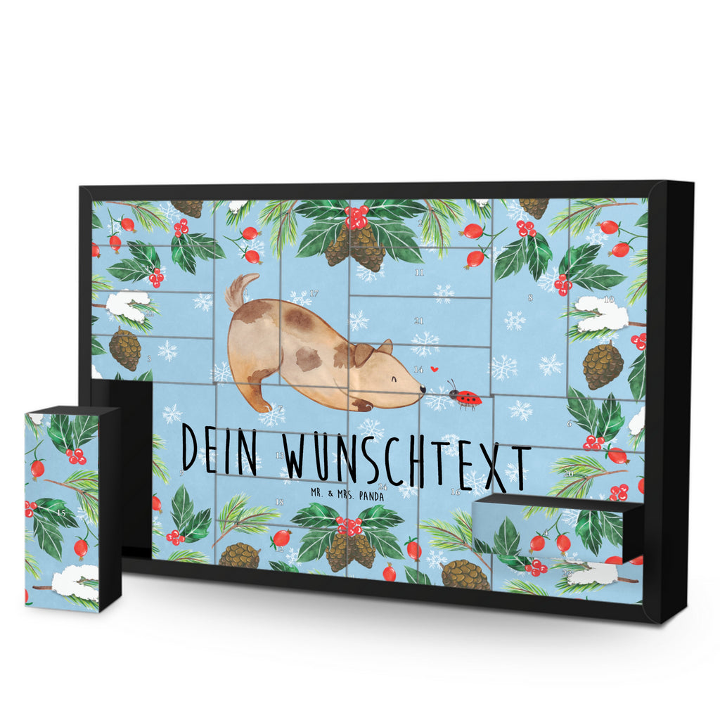 Personalisierter Befüllbarer Adventskalender Hund Marienkäfer Befüllbarer Adventskalender, Adventskalender zum selbst befüllen, Hund, Hundemotiv, Haustier, Hunderasse, Tierliebhaber, Hundebesitzer, Sprüche, Hunde, Hundespruch, Marienkäfer, Mischling, Mischlinghund