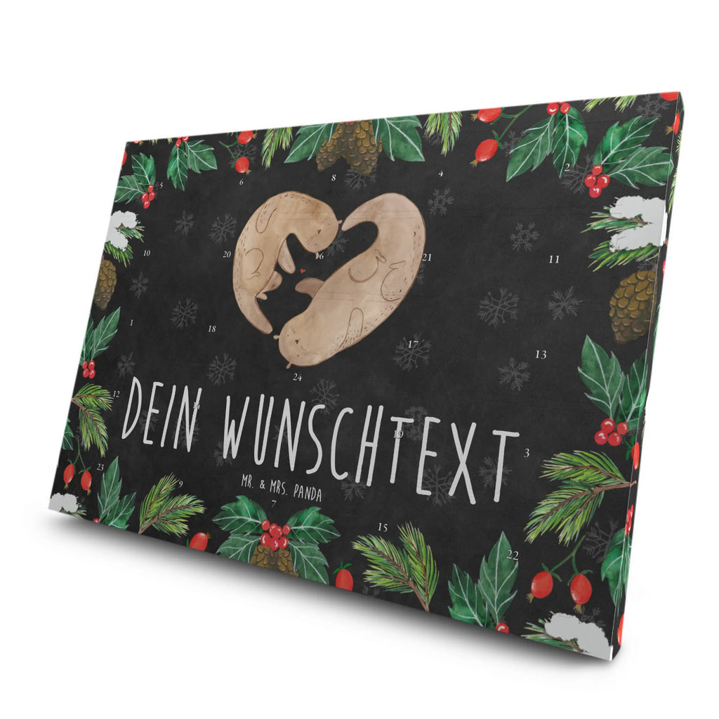 Personalisierter Tee Adventskalender Otter Herz Personalisierter Tee Adventskalender, Otter, Fischotter, Seeotter, Liebe, Herz, Liebesbeweis, Liebesgeschenk, Bessere Hälfte, Love you, Jahrestag, Hochzeitstag, Verlobung, gemeinsames Leben