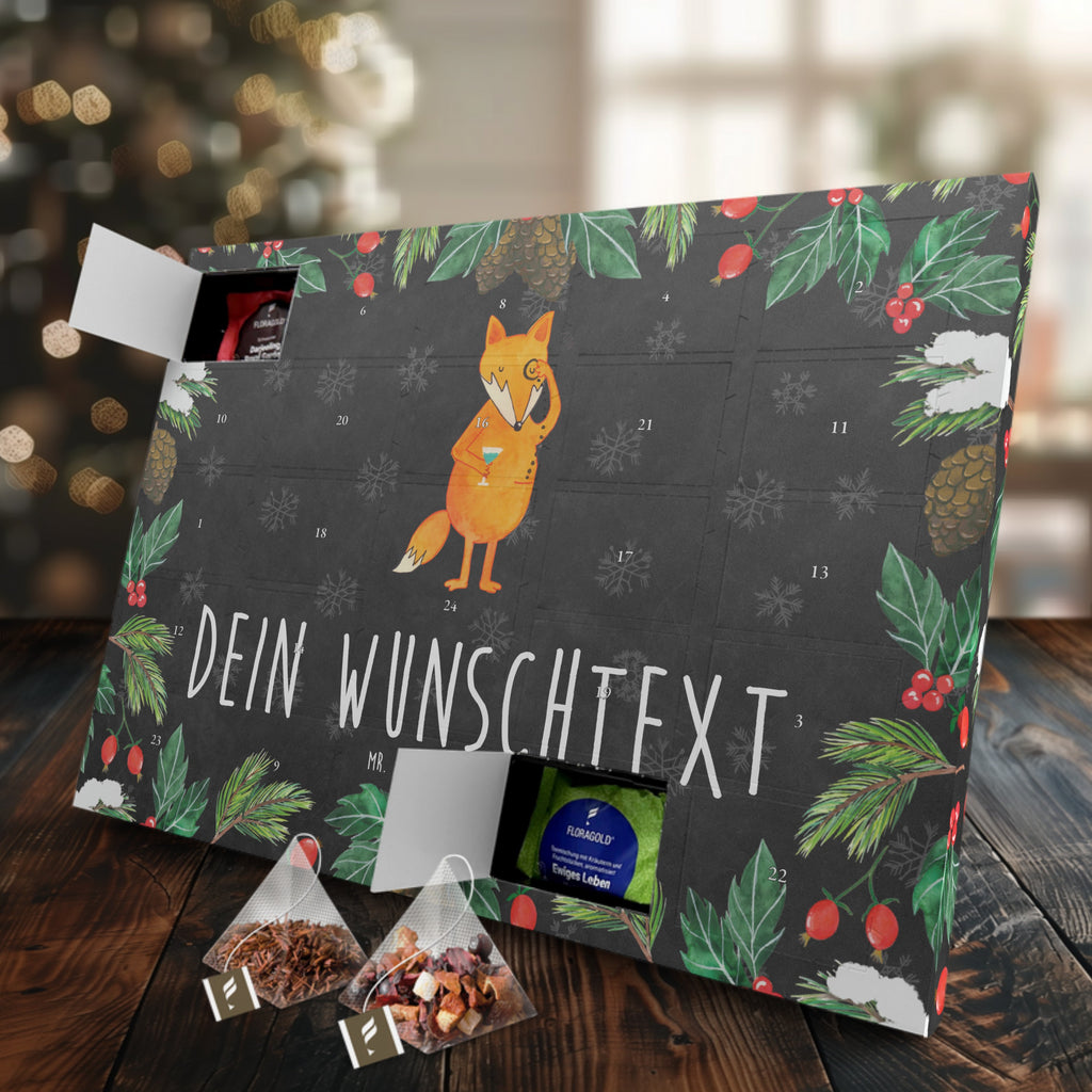 Personalisierter Tee Adventskalender Fuchs Lord Personalisierter Tee Adventskalender, Fuchs, Füchse, tröstende Worte, Spruch lustig, Liebeskummer Geschenk, Motivation Spruch, Problemlösung