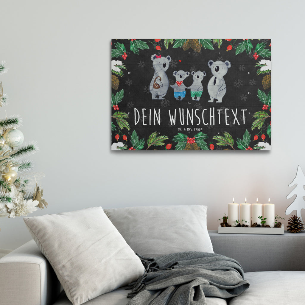 Personalisierter Tee Adventskalender Koala Familie zwei Personalisierter Tee Adventskalender, Familie, Vatertag, Muttertag, Bruder, Schwester, Mama, Papa, Oma, Opa, Koala, Koalabär, beste Familie, Familienzeit, Familienleben, Koalafamilie, Lieblingsfamilie