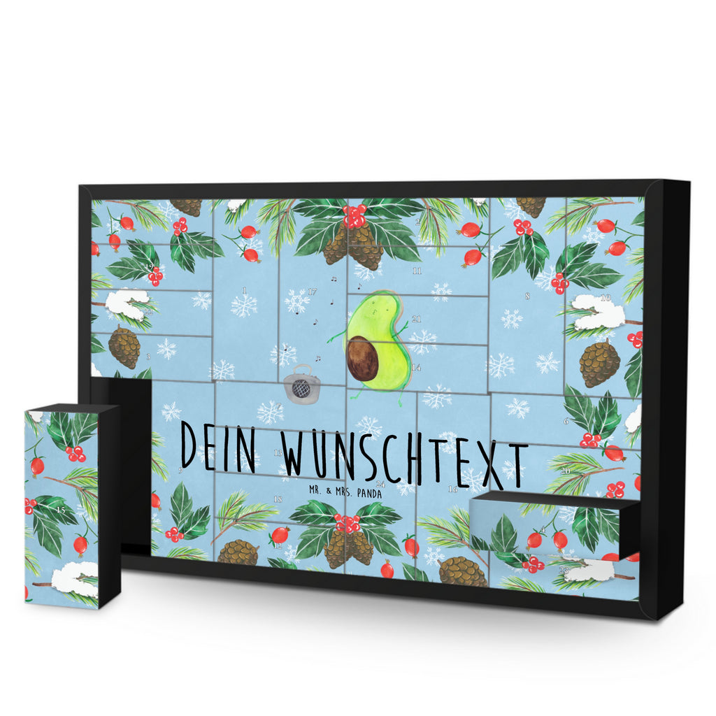 Personalisierter Befüllbarer Adventskalender Avocado Tanzen Befüllbarer Adventskalender, Adventskalender zum selbst befüllen, Avocado, Veggie, Vegan, Gesund