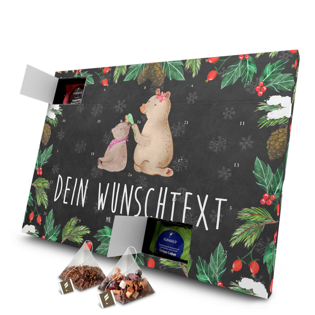 Personalisierter Tee Adventskalender Bär Kind Personalisierter Tee Adventskalender, Familie, Vatertag, Muttertag, Bruder, Schwester, Mama, Papa, Oma, Opa, Geschenk, Mutti, Mutter