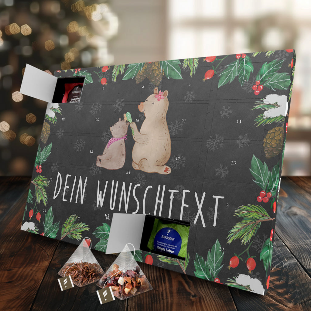 Personalisierter Tee Adventskalender Bär Kind Personalisierter Tee Adventskalender, Familie, Vatertag, Muttertag, Bruder, Schwester, Mama, Papa, Oma, Opa, Geschenk, Mutti, Mutter