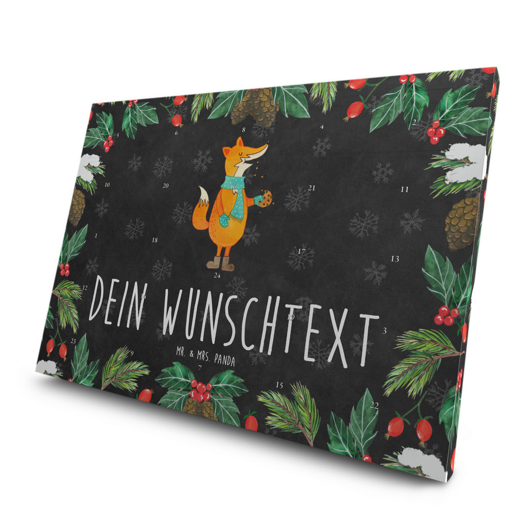 Personalisierter Tee Adventskalender Fuchs Keks Personalisierter Tee Adventskalender, Fuchs, Füchse, Backen Spruch, Kekse, Winter, Weihnachtszeit, Plätzchen, Liebe, Küche Deko