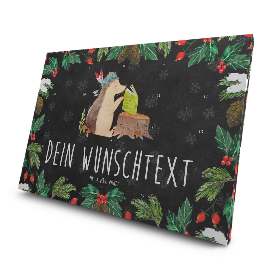 Personalisierter Tee Adventskalender Igel Federschmuck Personalisierter Tee Adventskalender, Waldtiere, Tiere, Igel, Indianer, Abenteuer, Lagerfeuer, Camping