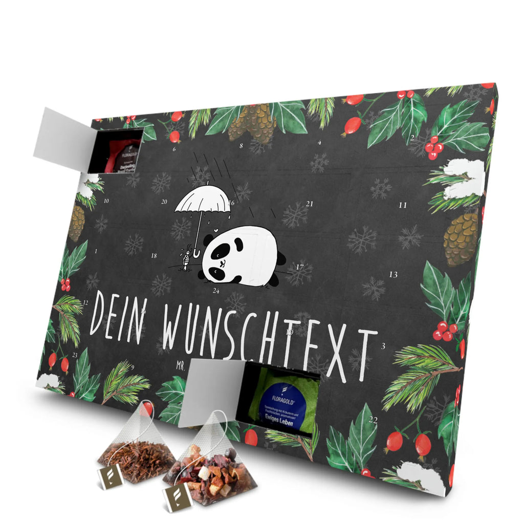 Personalisierter Tee Adventskalender Panda Freundschaft Personalisierter Tee Adventskalender