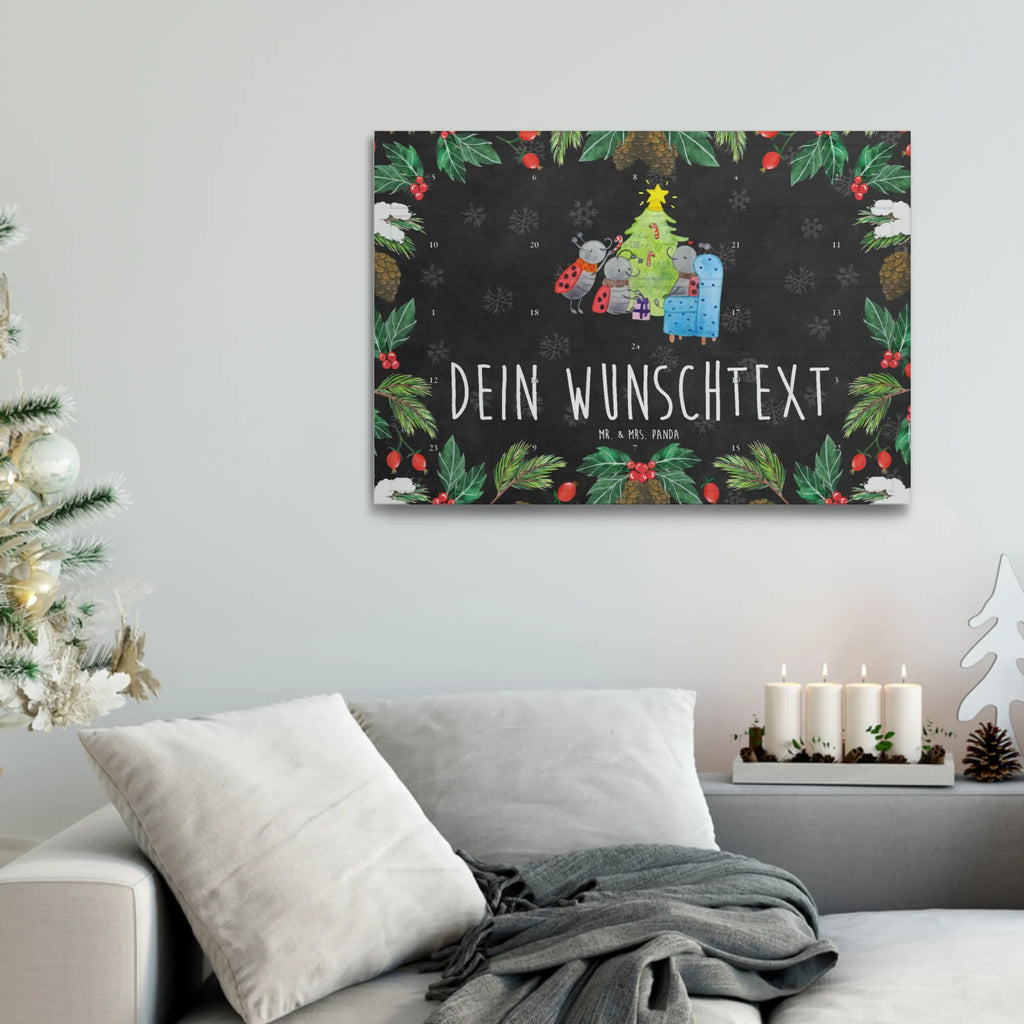 Personalisierter Tee Adventskalender Weihnachten Smörle Personalisierter Tee Adventskalender, Winter, Weihnachten, Weihnachtsdeko, Nikolaus, Advent, Heiligabend, Wintermotiv, Weihnachtsbaum, Geschenk, Pfefferminzstange, Tannennadeln