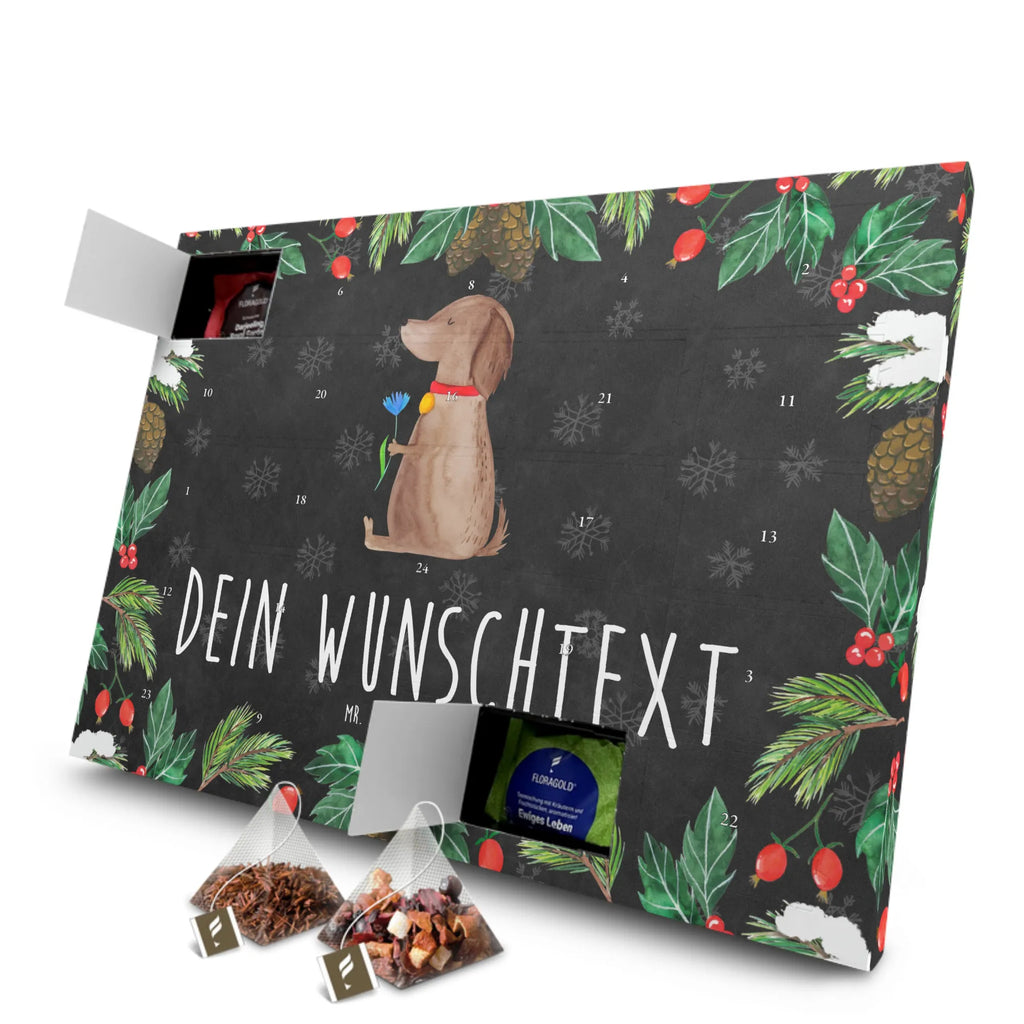 Personalisierter Tee Adventskalender Hund Blume Personalisierter Tee Adventskalender, Hund, Hundemotiv, Haustier, Hunderasse, Tierliebhaber, Hundebesitzer, Sprüche, Hunde, Frauchen, Hundeliebe