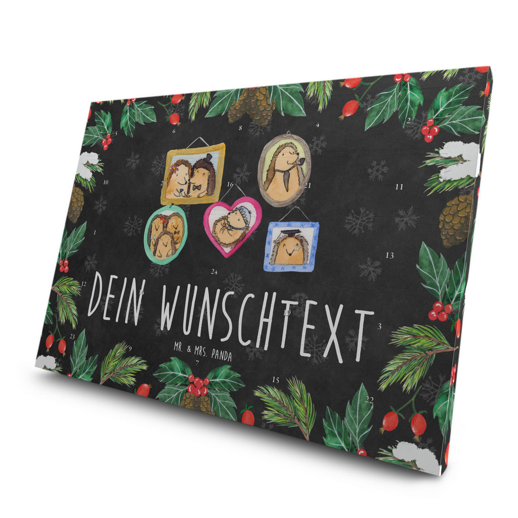 Personalisierter Tee Adventskalender Igel Familie Personalisierter Tee Adventskalender, Familie, Vatertag, Muttertag, Bruder, Schwester, Mama, Papa, Oma, Opa, Liebe, Igel, Bilder, Zusammenhalt, Glück