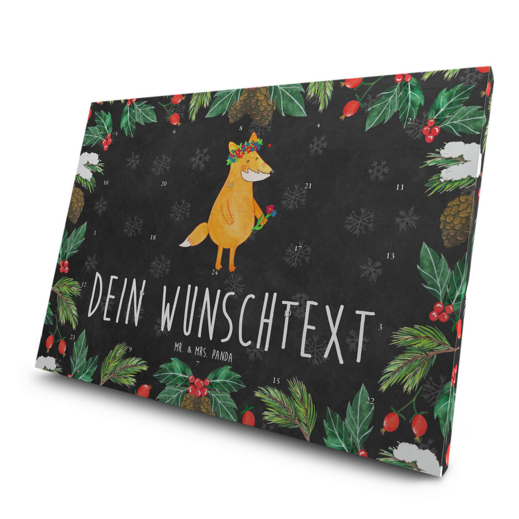 Personalisierter Tee Adventskalender Fuchs Blumen Personalisierter Tee Adventskalender, Fuchs, Füchse, Fox, Liebe, Freundin, Fuchsmädchen, Blumenmädchen, Freundinnen, Liebesbeweis, Blume, Blumen, Motivation, Freude, ich, mich, Selbstliebe