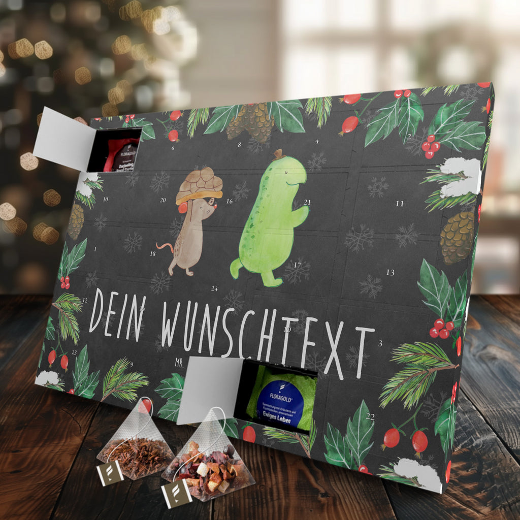 Personalisierter Tee Adventskalender Schildkröte Maus Personalisierter Tee Adventskalender, Schildkröte, Maus, Freunde, Freundinnen, beste Freunde, beste Freundinnen