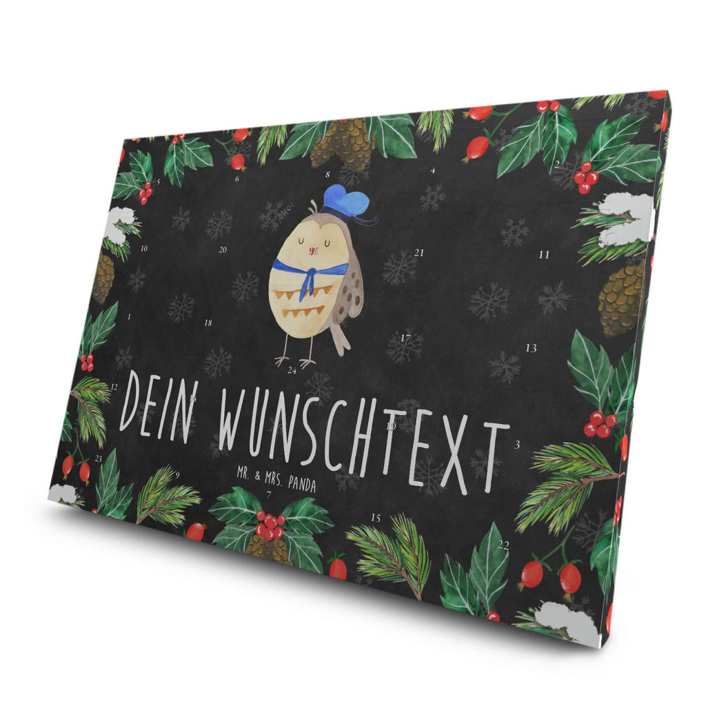 Personalisierter Tee Adventskalender Eule Matrose Personalisierter Tee Adventskalender, Eule, Eule Spruch, Eule Deko, Owl, Wortspiel lustig, Matrose, Freundin, Ehe, Seefahrer, Heimathafen, Hochzeitstag Geschenk