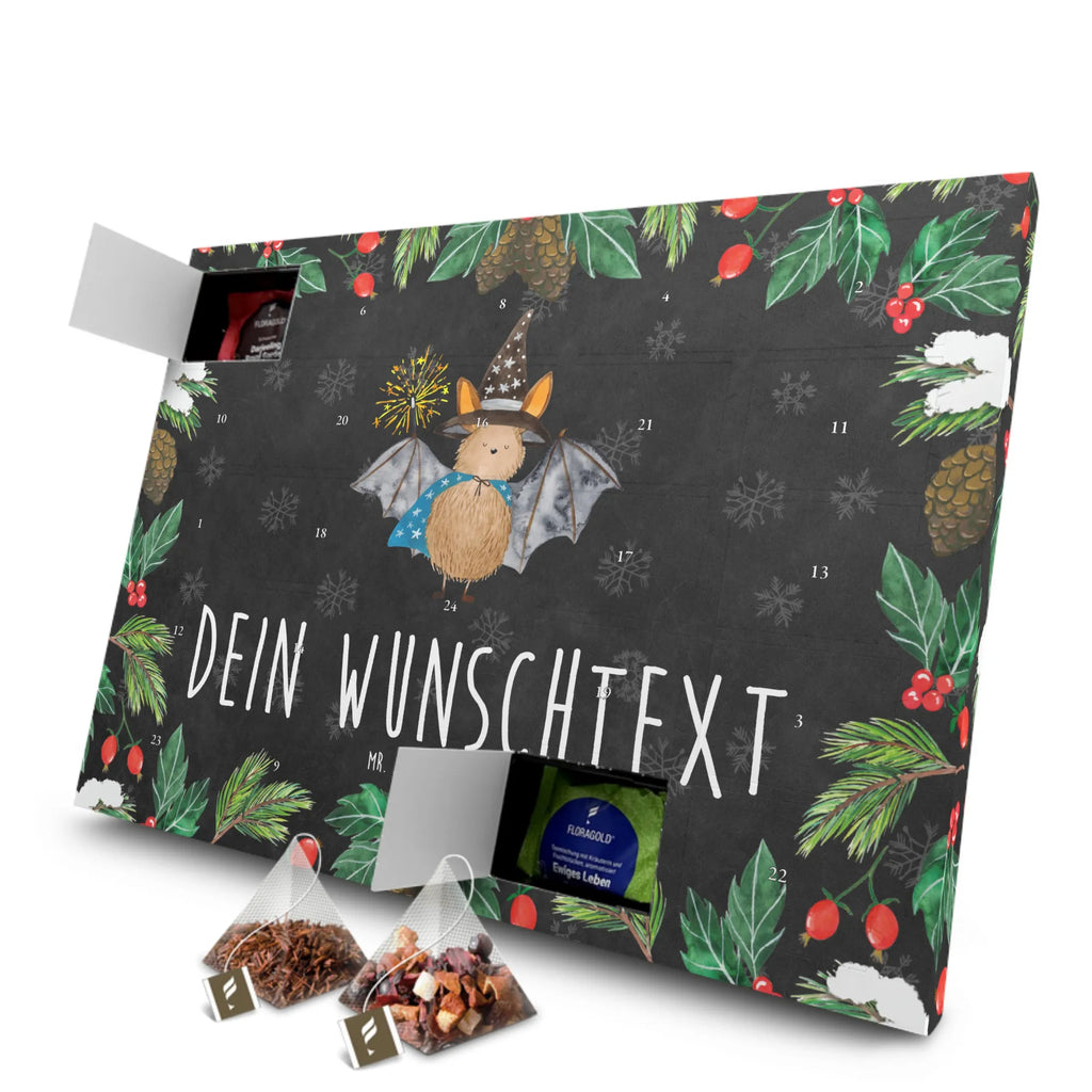 Personalisierter Tee Adventskalender Fledermaus Zauberer Personalisierter Tee Adventskalender, Tiermotive, Gute Laune, lustige Sprüche, Tiere, Fledermaus, Fledermäuse, Zauberer, Magier, Frauen, reinsteigern