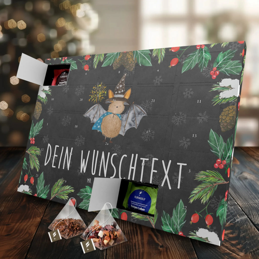 Personalisierter Tee Adventskalender Fledermaus Zauberer Personalisierter Tee Adventskalender, Tiermotive, Gute Laune, lustige Sprüche, Tiere, Fledermaus, Fledermäuse, Zauberer, Magier, Frauen, reinsteigern