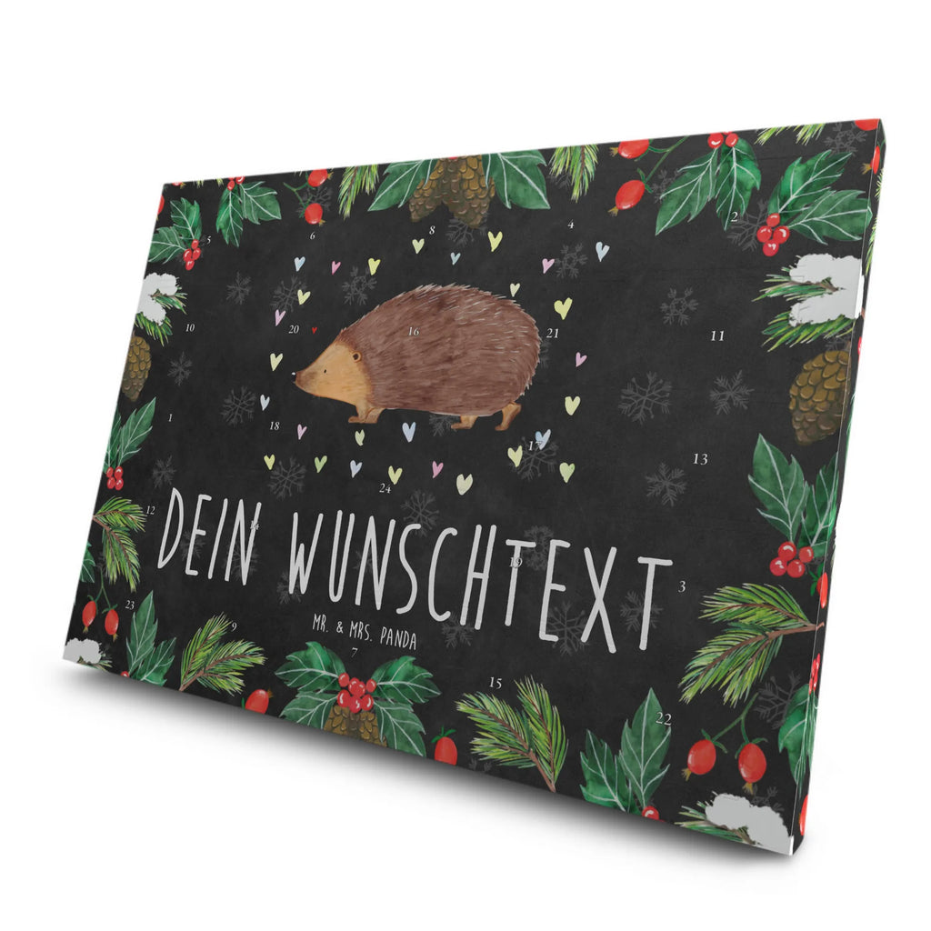 Personalisierter Tee Adventskalender Igel Herzen Personalisierter Tee Adventskalender, Tiermotive, Gute Laune, lustige Sprüche, Tiere, Liebe, Herz, Herzen, Igel, Vertrauen, Kuss, Leben