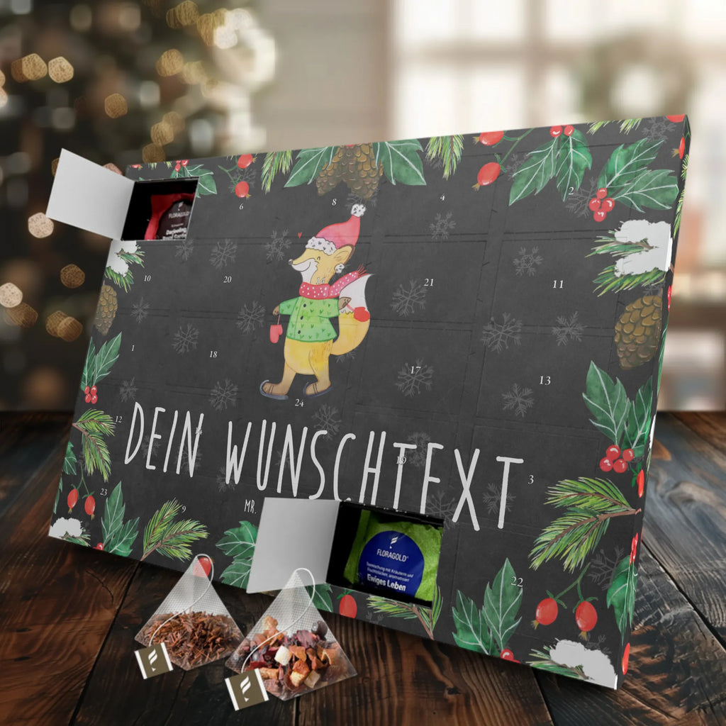 Personalisierter Tee Adventskalender Fuchs  Schlittschuhe Personalisierter Tee Adventskalender, Winter, Weihnachten, Weihnachtsdeko, Nikolaus, Advent, Heiligabend, Wintermotiv, Weihnachtsmann, Weihnachtstage, Weihnachtsbaum, Tannenbaum, Weihnachtszeit