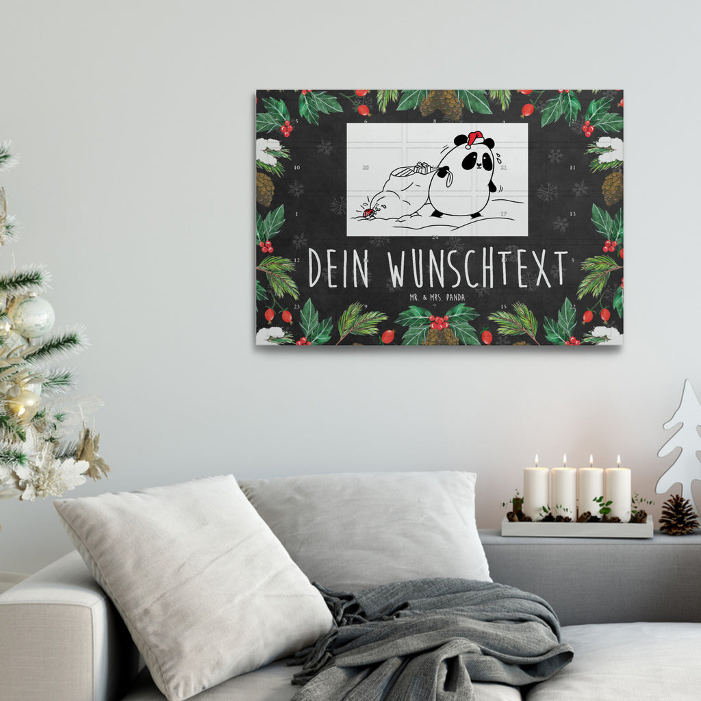 Personalisierter Tee Adventskalender Panda Weihnachten Personalisierter Tee Adventskalender