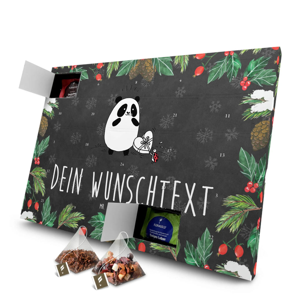 Personalisierter Tee Adventskalender Panda Dankeschön Personalisierter Tee Adventskalender