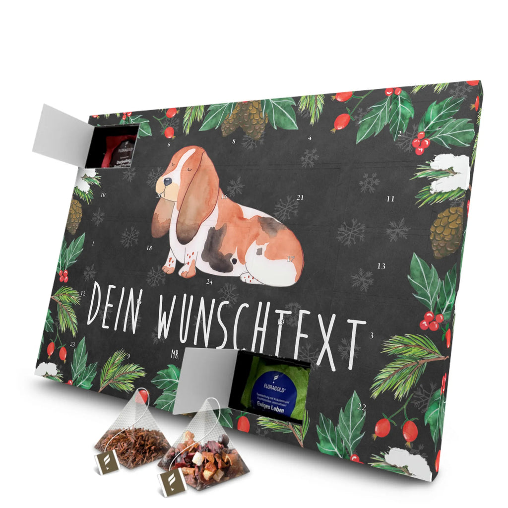 Personalisierter Tee Adventskalender Hund Basset Hound Personalisierter Tee Adventskalender, Hund, Hundemotiv, Haustier, Hunderasse, Tierliebhaber, Hundebesitzer, Sprüche, Basset Hound, Basset, Hundeliebe, kinderlos