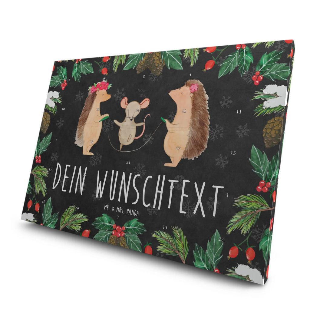 Personalisierter Tee Adventskalender Igel Seilhüpfen Personalisierter Tee Adventskalender, Tiermotive, Gute Laune, lustige Sprüche, Tiere, Igel, Maus, Seilspringen, Seilhüpfen, Kinder, Kindergarten