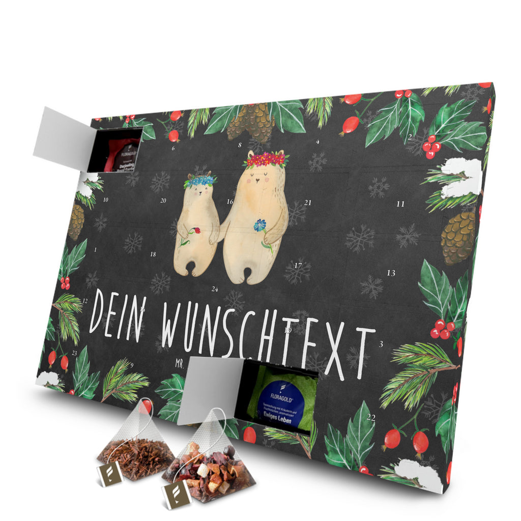 Personalisierter Tee Adventskalender Bären mit Blumenkranz Personalisierter Tee Adventskalender, Familie, Vatertag, Muttertag, Bruder, Schwester, Mama, Papa, Oma, Opa, Bär, Bären, Mutter, Mutti, Mami, Lieblingsmensch, Lieblingsmama, beste Mutter, weltbeste Mama, Geschenk Mama. Muttertag, Tochter, Kind, Kinder, Töchter, Family, Vorbild