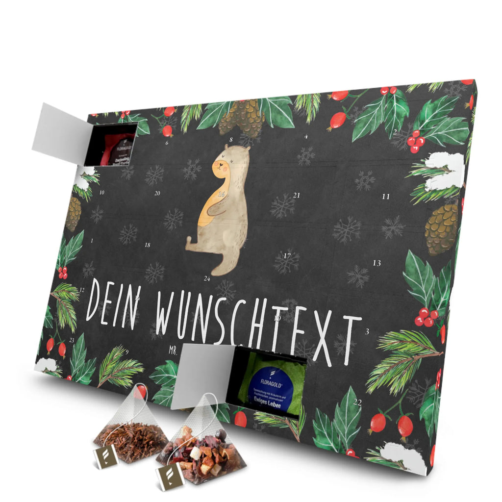 Personalisierter Tee Adventskalender Otter Bauch Personalisierter Tee Adventskalender, Otter, Fischotter, Seeotter, Otter Seeotter See Otter