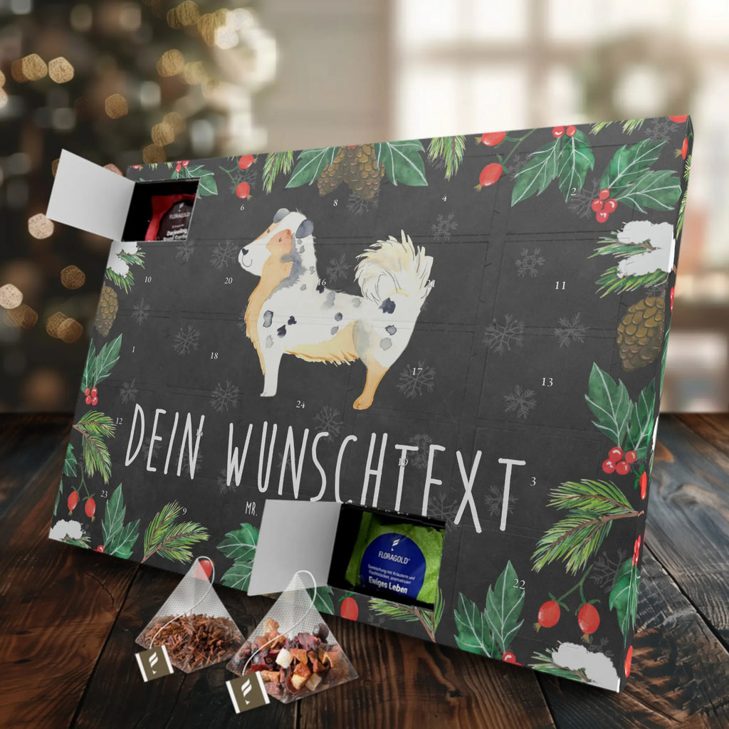 Personalisierter Tee Adventskalender Hund Australien Shepherd Personalisierter Tee Adventskalender, Hund, Hundemotiv, Haustier, Hunderasse, Tierliebhaber, Hundebesitzer, Sprüche, Australien Shepherd, Shepherd, Hundeliebe, Familienhund, Spruch