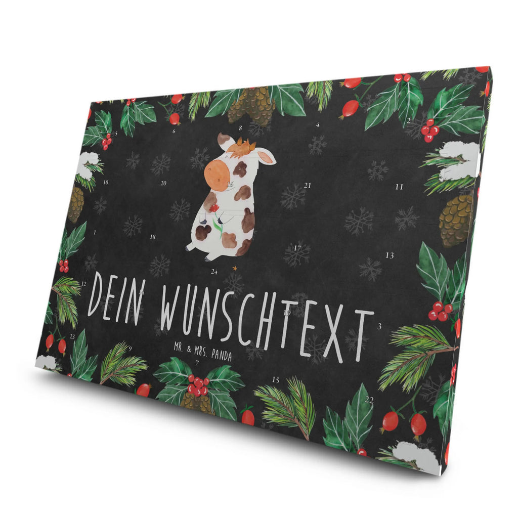 Personalisierter Tee Adventskalender Kuh Personalisierter Tee Adventskalender, Bauernhof, Hoftiere, Landwirt, Landwirtin, Kuh, Kühe, Träume, Flausen, Spruch, Magie, Motivtion, Hof, Milch, Milchkuh