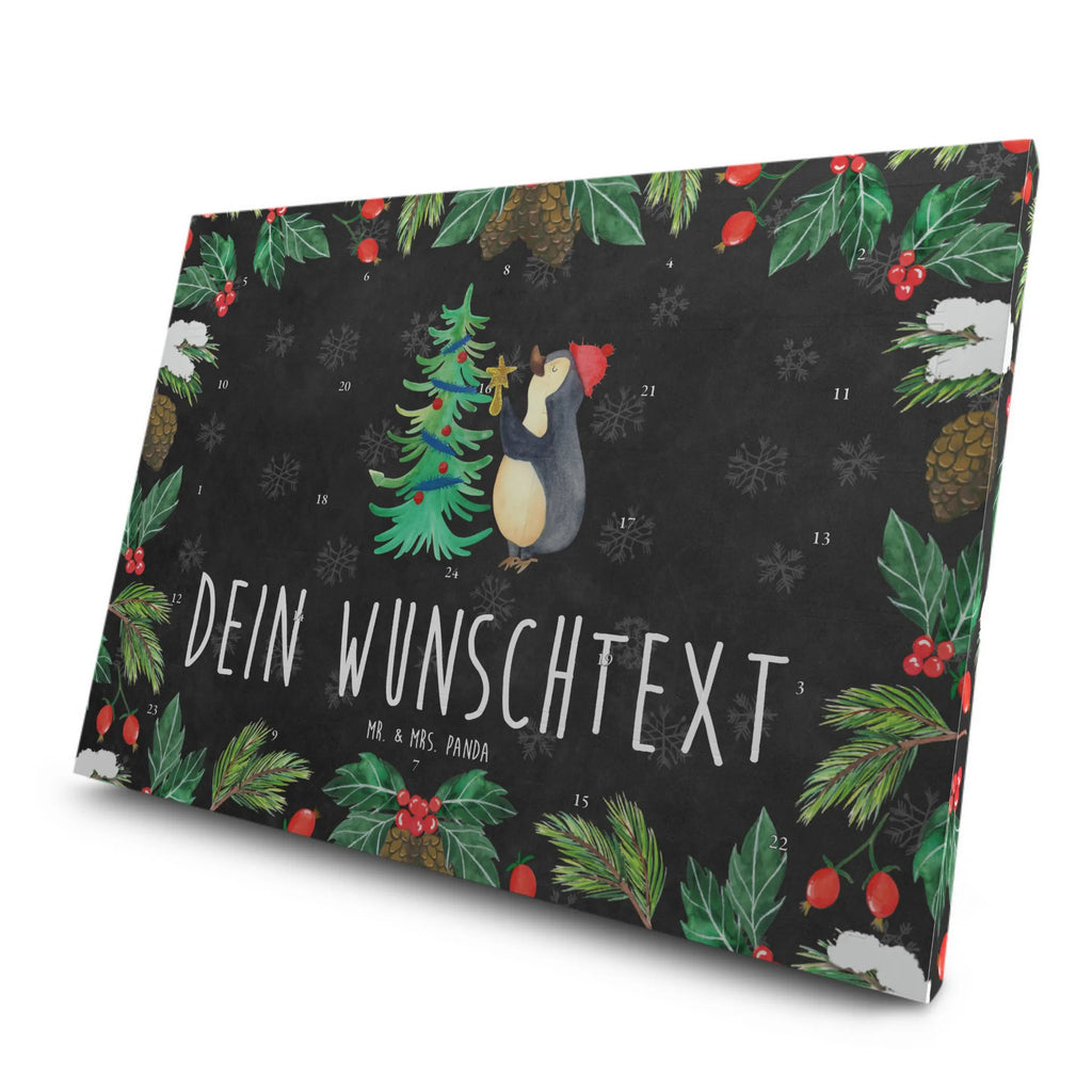 Personalisierter Tee Adventskalender Pinguin Weihnachtsbaum Personalisierter Tee Adventskalender, Winter, Weihnachten, Weihnachtsdeko, Nikolaus, Advent, Heiligabend, Wintermotiv, Pinguin