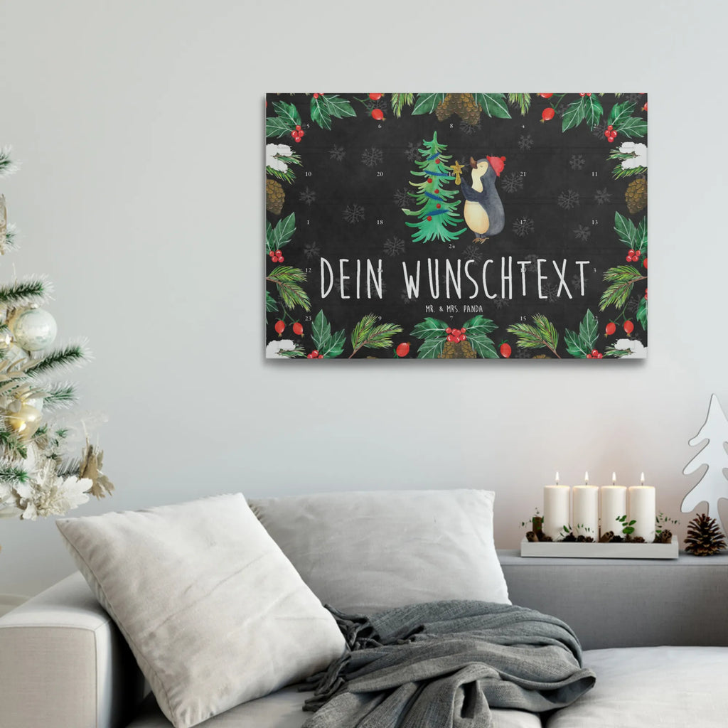 Personalisierter Tee Adventskalender Pinguin Weihnachtsbaum Personalisierter Tee Adventskalender, Winter, Weihnachten, Weihnachtsdeko, Nikolaus, Advent, Heiligabend, Wintermotiv, Pinguin